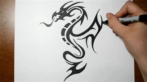 Dragon Tattoos Pencil Drawing