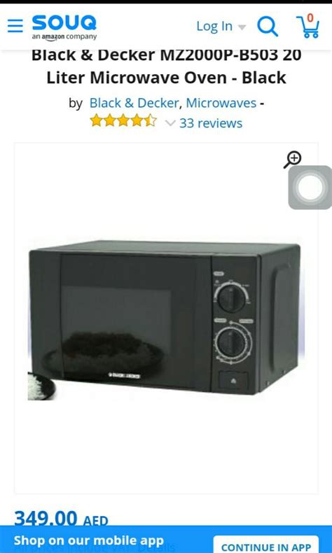 Black & Decker Microwave Oven, TV & Home Appliances, Kitchen Appliances ...