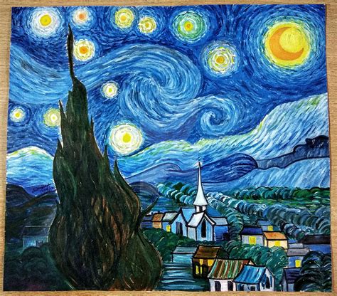 Painting of Starry Night - Vincent Van Gogh by raven-black4488 on ...