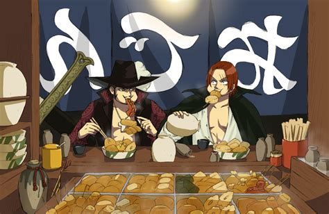 hd wallpaper: Mihawk Shanks Eating 0837