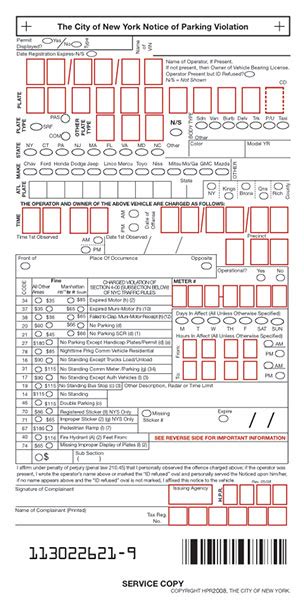 Parking Ticket – NYC 02 - Hand Prop Room