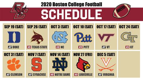 BC Football 2020: Schedule Breakdown - The Heights