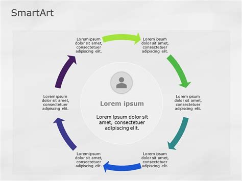 SmartArt Cycle Text Cycle 6 Steps