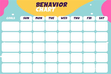 Paper Calendars & Planners Printable Good Behavior Chart Pink etna.com.pe