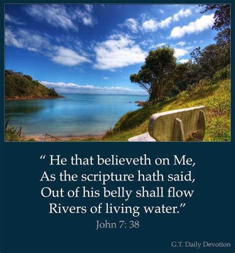 Daily Devotion | Jesus scriptures, Rivers of living water, Scripture verses