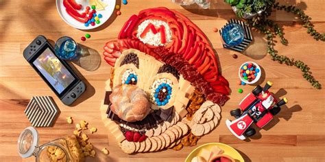 Meaty Mario Meets Cheesy Charcuterie in Edible Fan Art