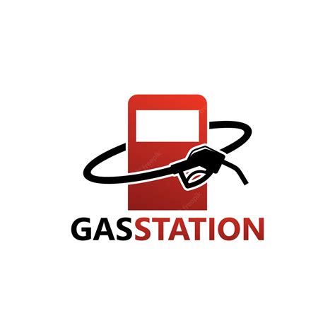 Premium Vector | Gas station logo template design