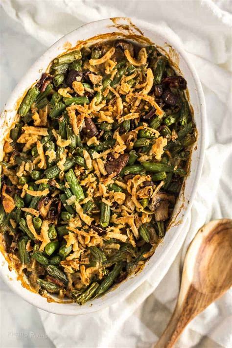 String Bean Casserole with Candied Bacon - Plating Pixels