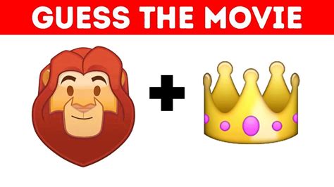 Disney Movie Quiz Guess The Emoji