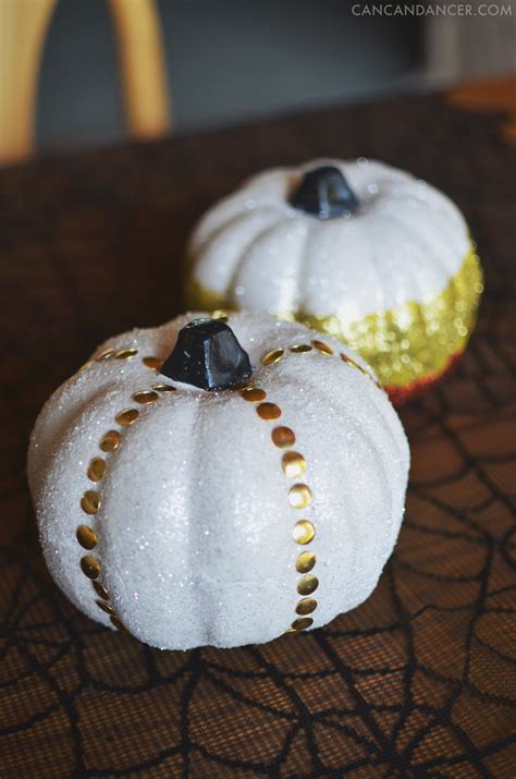 DIY Glitter Pumpkins – Can Can Dancer