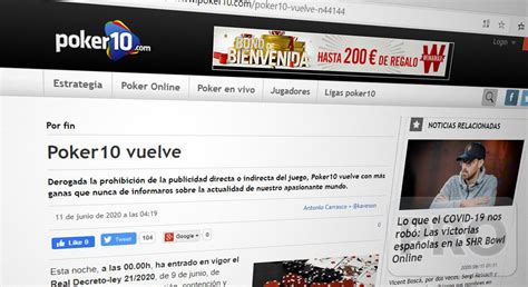 Spanish Poker News Sites Return Online as Emergency Coronavirus Measures Lifted | Poker Industry PRO