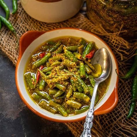 Green Chilli Pickle Recipe Chilli Pickle Recipe, Green Chilli Pickle, Indian Food Recipes ...