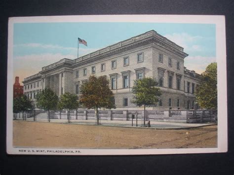 New US Mint Building Philadelphia PA Vintage Postcard