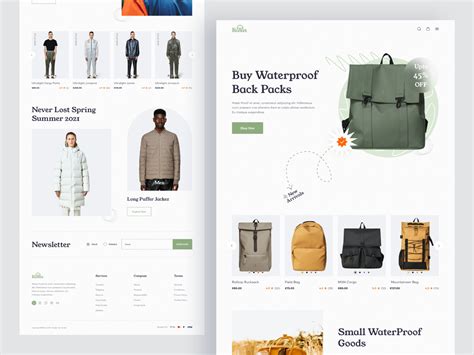 E commerce Landing Page by Tanbir Ahmed on Dribbble