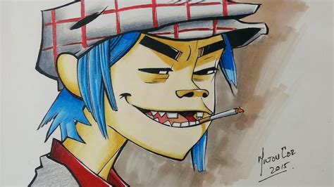 Drawing 2D from Gorillaz - YouTube