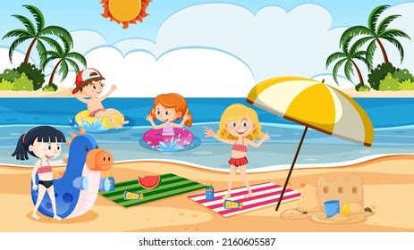 Little Drawings Beach: Over 4,942 Royalty-Free Licensable Stock Vectors ...