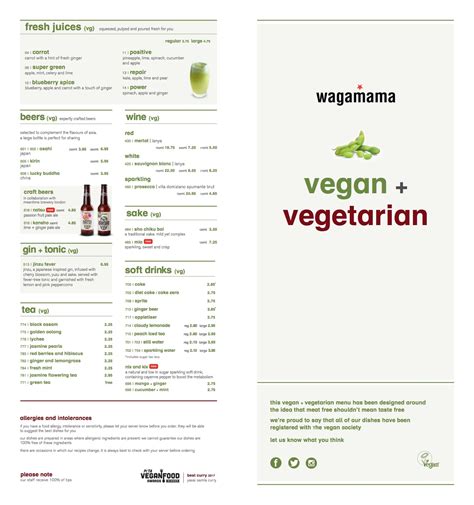 How to order vegan at Wagamamas 2018 | Menu list | The Little Blog Of Vegan