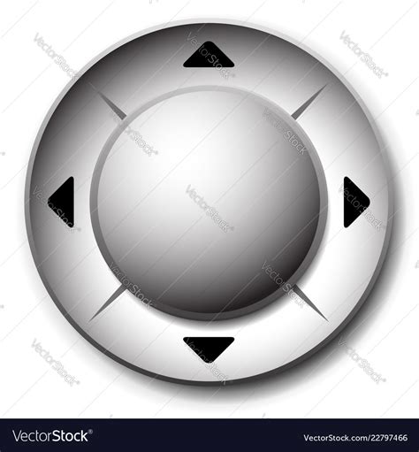 Control button template interface ui element Vector Image