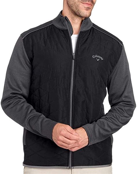 Callaway Mens Quilted Full Zip Opti-Shield Golf Jackets