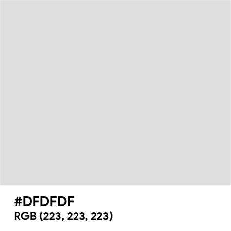 #DFDFDF color name is Gainsboro