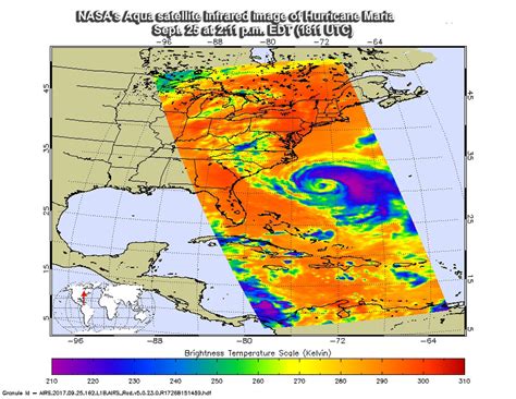 NASA satellite data shows Hurricane Maria's strongest side