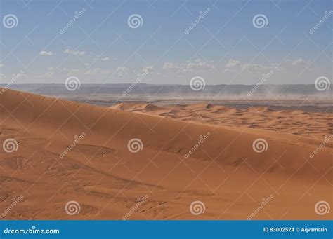 Sandstorm in Sahara desert stock photo. Image of arabic - 83002524