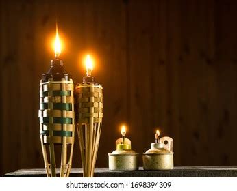 Bamboo Torch Oil Lamp Pelita Icon Stock Photo 1698394309 | Shutterstock