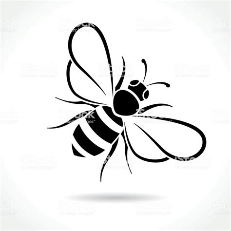 Illustration of bee icon on white background | Bee drawing, Bee images, Bee icon