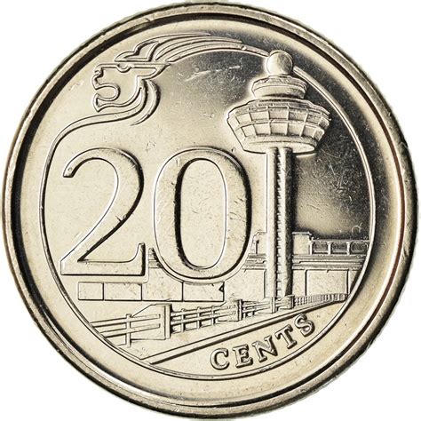 20 Cents Singapore 2013-2018, KM# 347 | CoinBrothers Catalog