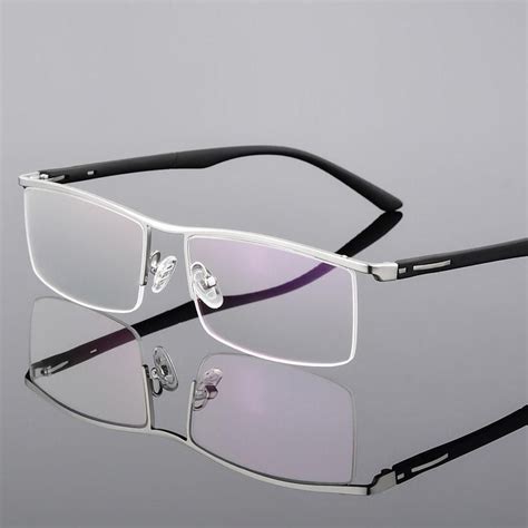 Bclear Men's Semi Rim Square Tr 90 Alloy Eyeglasses P8831 | Monturas de ...