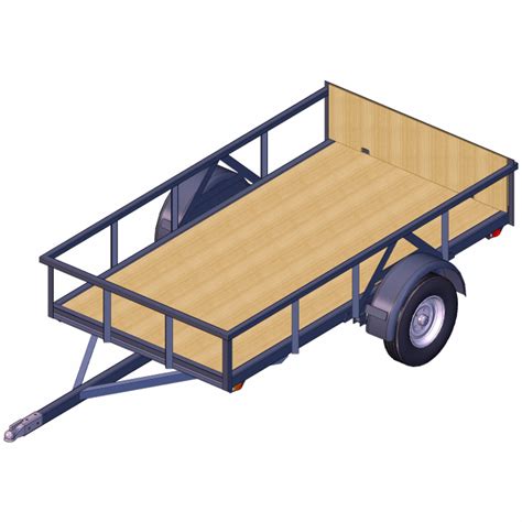 Small Utility Trailer Plans – 4x8, 2000 lbs – Excellent For DIY