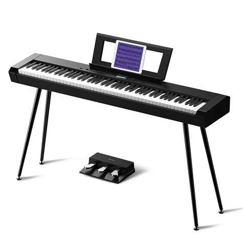 Starfavor Digital Piano 88 Key Weighted Keyboard Piano, SP-20 Piano Keyboard Electric Piano with ...