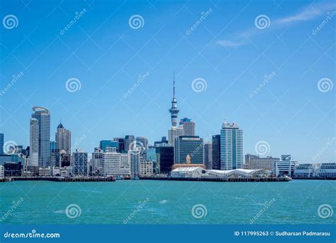 Auckland Cityscape from Waiheke Island Editorial Stock Photo - Image of ...