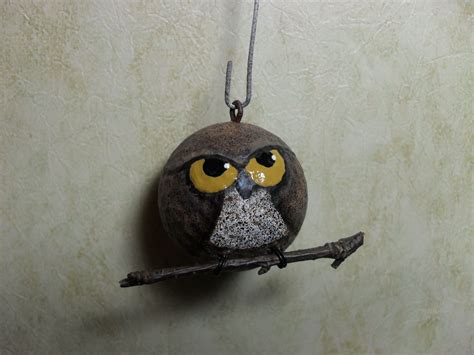 Hand Painted Upcycled Golf Ball Owl Ornament | Golf ball, Golf art, Golf ball crafts