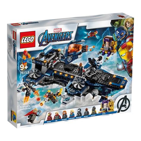 LEGO Marvel vengers Heliarrier, Constrution Set with iron Man, Thor and ...