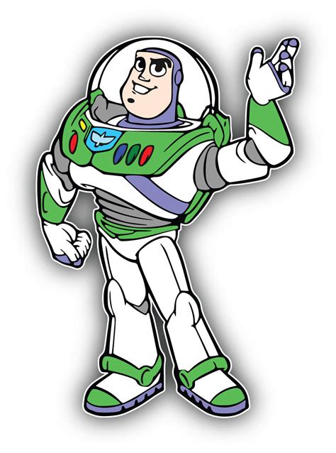 Toy Story Cartoon Buzz Lightyear Sticker Bumper Decal - ''SIZES'' | eBay