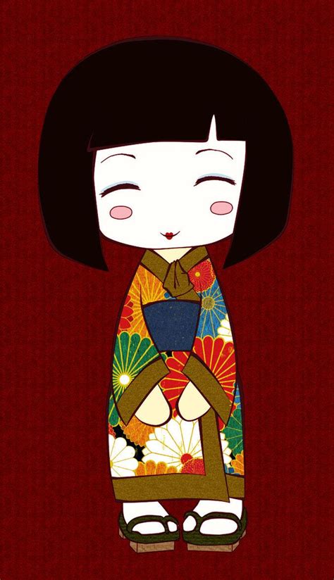 Kokeshi | Kokeshi dolls, Kokeshi, Doll drawing