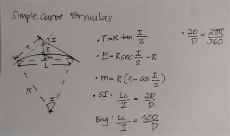 [Solved] Subject: Surveying the tangent distance of a simple curve with... | Course Hero