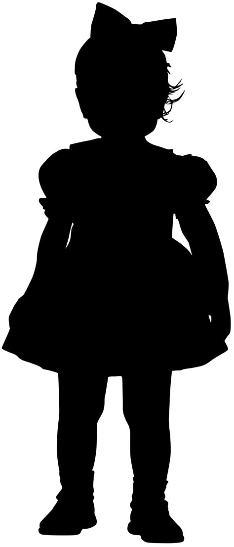 little girl silhouette clipart 10 free Cliparts | Download images on ...