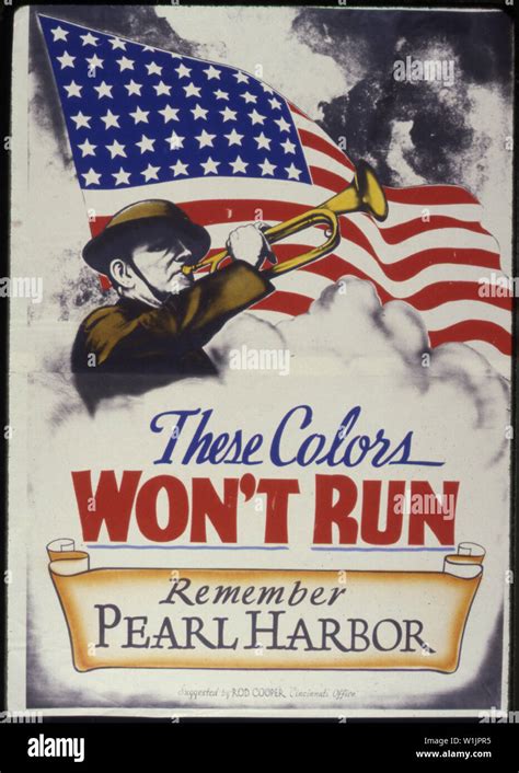 These Colors Won't Run. Remember Pearl Harbor Stock Photo - Alamy