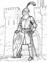 Free Printable Knight Coloring Pages sketch template