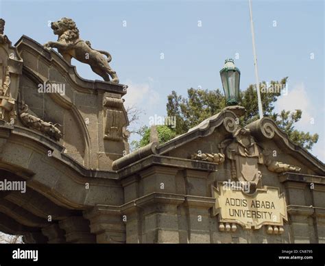 Entrance to Addis Ababa University in Ethiopia Stock Photo - Alamy