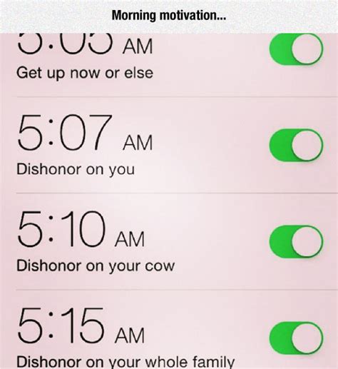 Alarm Motivation