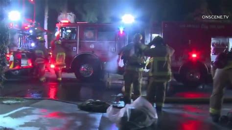 Hollywood house fire injures 3 including firefighter | FOX 11 Los Angeles