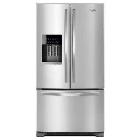 Shop Whirlpool 24.7-cu ft French Door Refrigerator with Single Ice Maker (Fingerprint Resistant ...