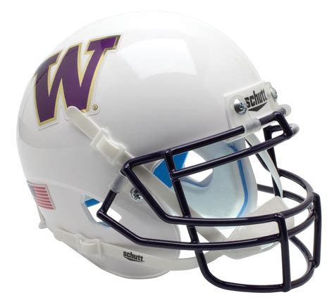 NEW WASHINGTON HUSKIES ALTERNATE MATTE WHITE NCAA SCHUTT MINI FOOTBALL ...