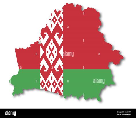 Map and flag of Belarus Stock Photo - Alamy