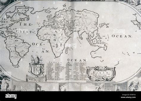 1770 world map without New Zealand or the east coast of Australia ...