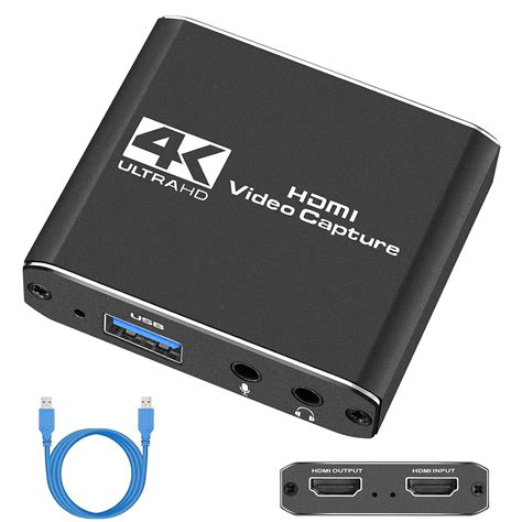 4K HDMI Capture Card with Microphone, Record Gaming Philippines | Ubuy