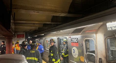 Two subway trains derailment following collision in New York subway injured Twenty-six - The ...